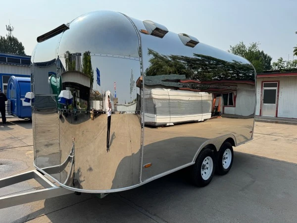 Mirror Polish Stainless Steel Airstream Trailer