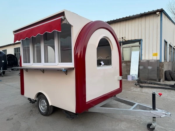 Compact Mini Round Food Trailer