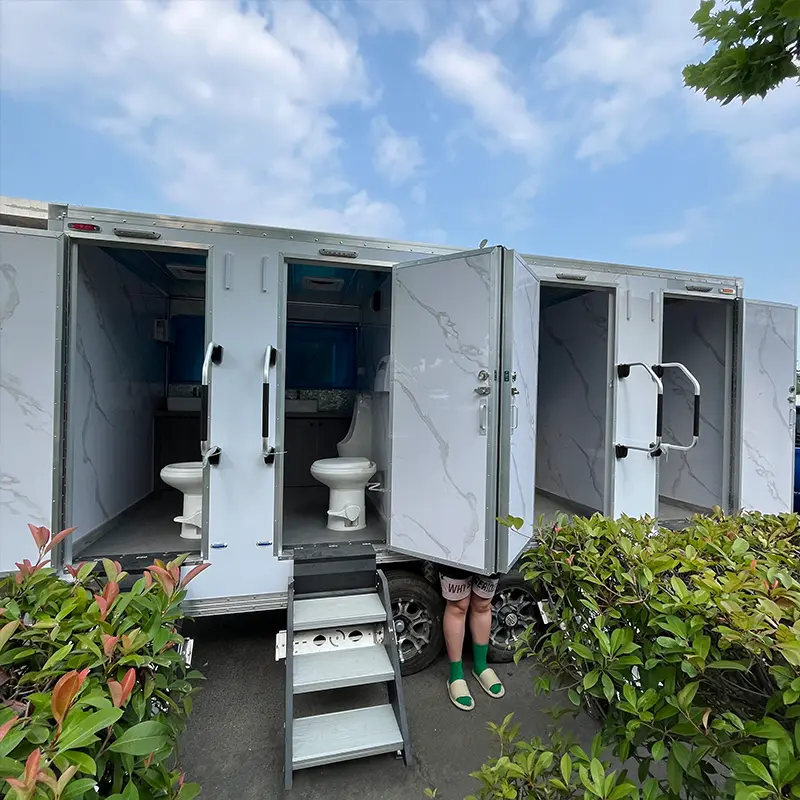 Four Station Luxury Restroom Trailer
